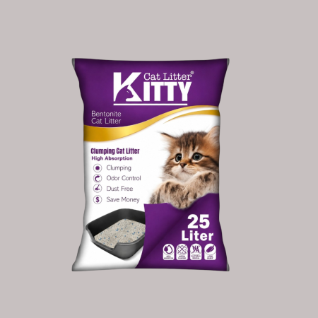 Kitty Clumping Cat Litter Lavender Scent -25L