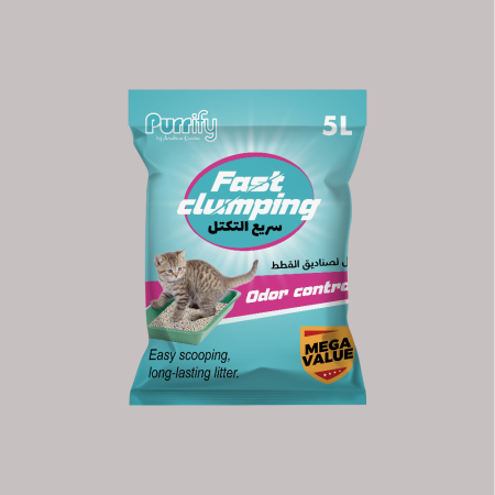 Purrify Fast Clumping Cat Litter Unscented 5Ltr