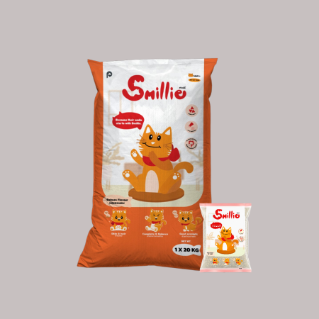 Smillie Cat Adult Dry Food with Salmon 1kg x 20bags