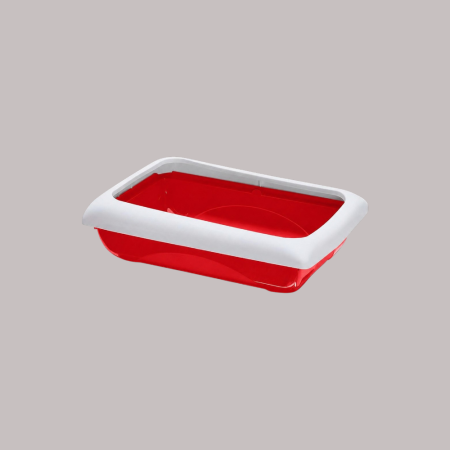Dodo Cat Litter Tray - Red