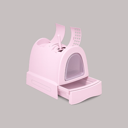 Zuma Cat Litter Box - Pink