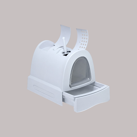 ZUMA Cat Litter Box - Light-Blue