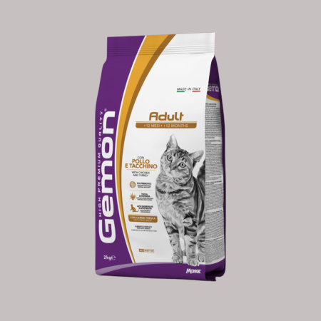 Gemon Cat Adult with Chicken and Turkey 2kg (Dry Food)