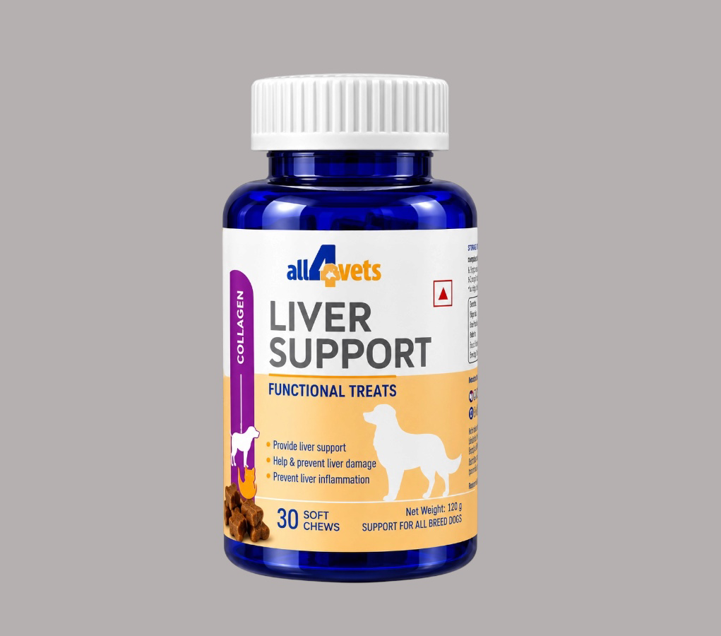 All 4 vets liver support 30 soft chews for Dog