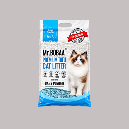 Mr. Bobaa Tofu Cat Litter Baby Powder 7L