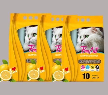 Procat Cat Litter Lemon Scent 10L x 3 Bags
