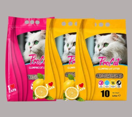 Procat Cat Litter 2Lemon and 1 Rose Scent 10L x 3 Bags