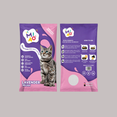 Miao Ball Shape Bentonite Cat Litter 10L( Lavender Scented)