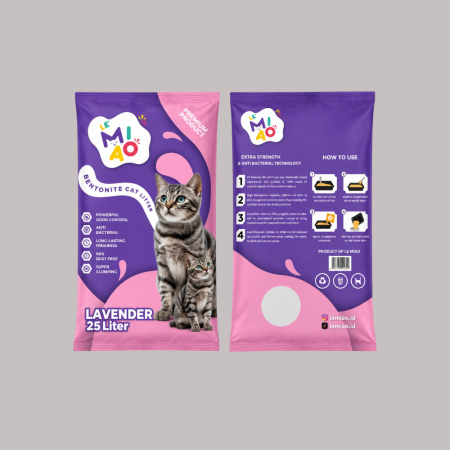Miao Ball Shape Bentonite Cat Litter 25L( Lavender Scented)