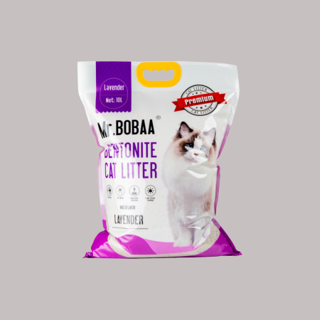 Mr.Bobba Ball Shape Bentonite Cat litter 10L-Lavender Scented