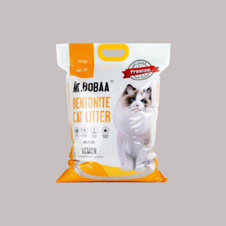 Mr.Bobba Ball Shape Bentonite Cat litter 10L-Lemon Scented